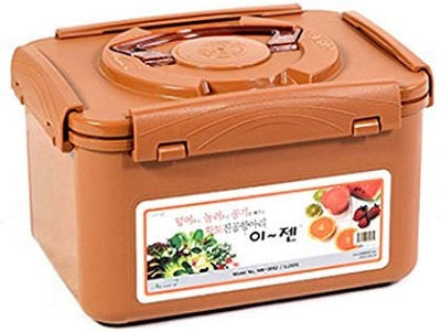Ejen, E-jen, Kimchi Container, Fermentation Container, Brown, Korean, No smell, Container, Kitchen, Cookware, Perfeckitchenco, Pickled, dishwasher safe, freezer safe, microwave safe, Kimchi, 5.2L, Brown, Mud