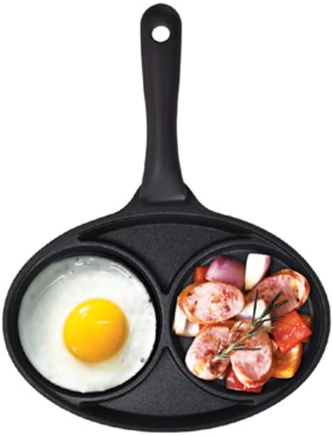 Fry Pan, Eggs, 2 Divider, Multi Divider, Breakfast. Non stick, Long lasting, Kitchen, Cook, Perfectkitchenco, Korea