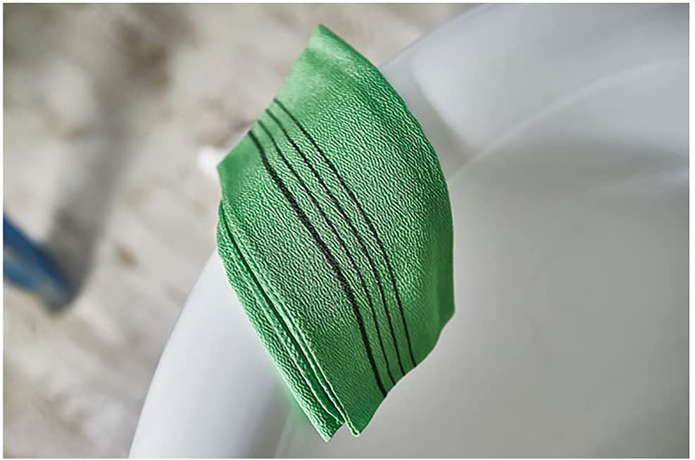 5-Pack Korean Italy Asian Exfoliating Bath Washcloths - Soft Body Scrub Shower Towels - Polyester Cotton