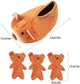 Bear, Bear slipper, Dog, Cat, Toy, Squeaky, Pet Toy, Pet Supply, Dog Toys, Cat Toys, Interactive, Pack