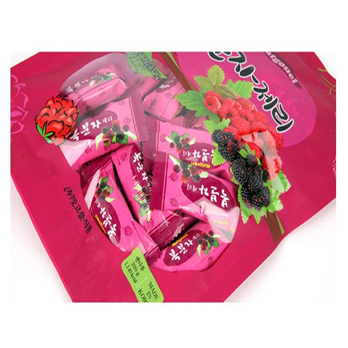 Matgouel Korean Traditional Raspberry Soft Jelly Candy 300g 복분자젤리