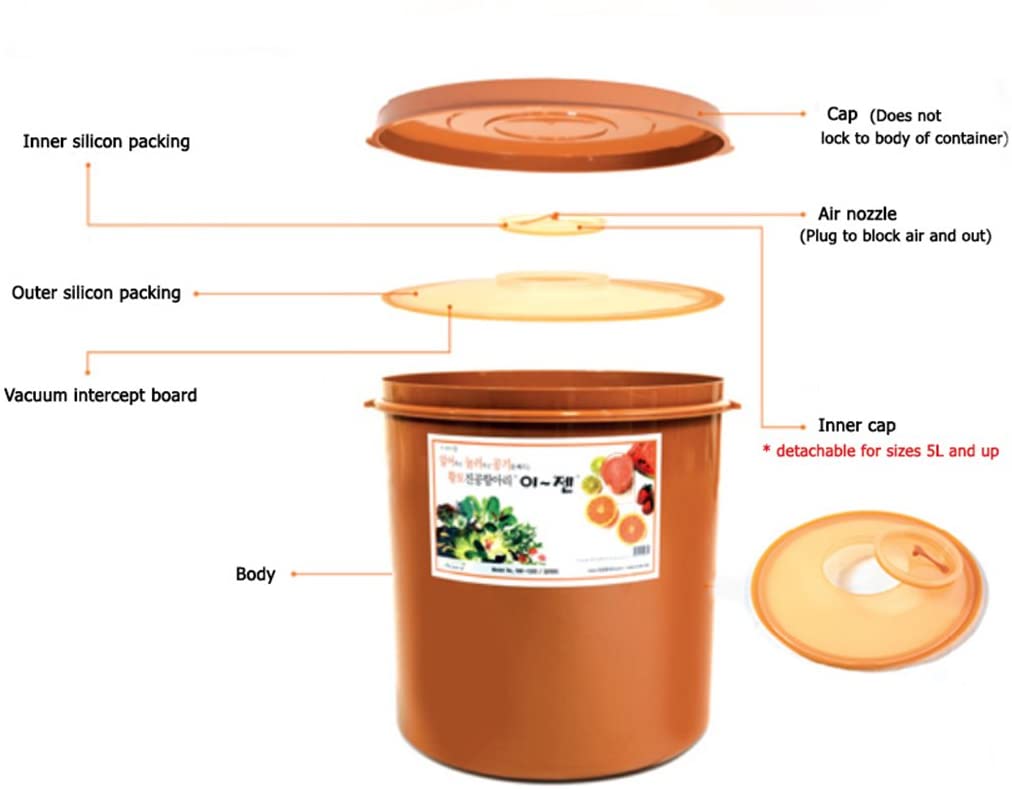 E-Jen Premium Kimchi Container (11.8 gal/ 45L)