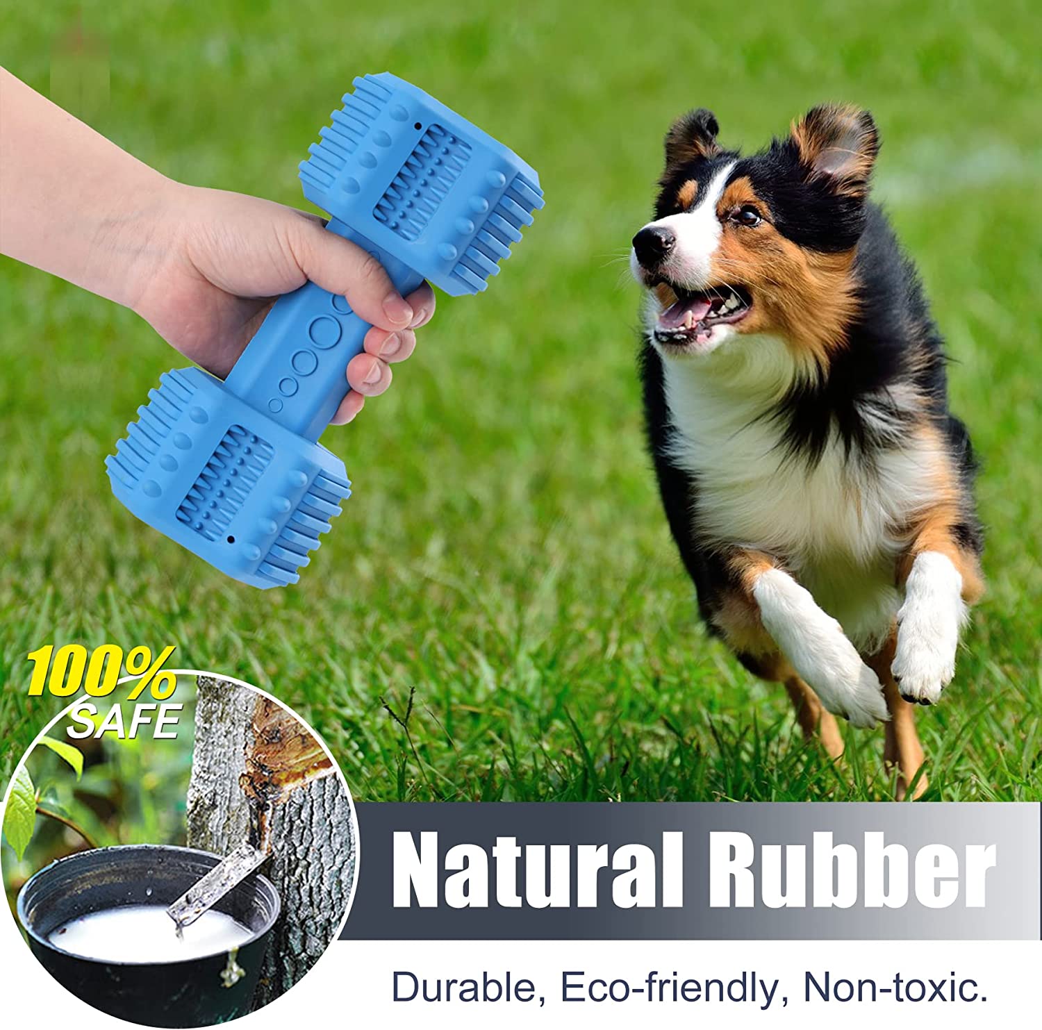 Dog Chew Toys  Treat Dispensing Dog Toys - Dumbbell-Dog Toy