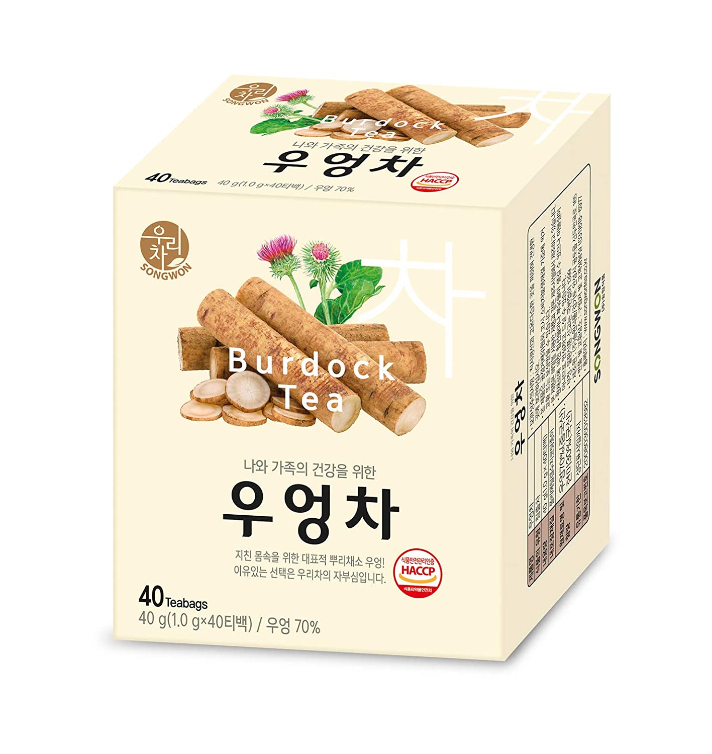 Songwon Burdock Tea 우엉차 40g 40T Bags