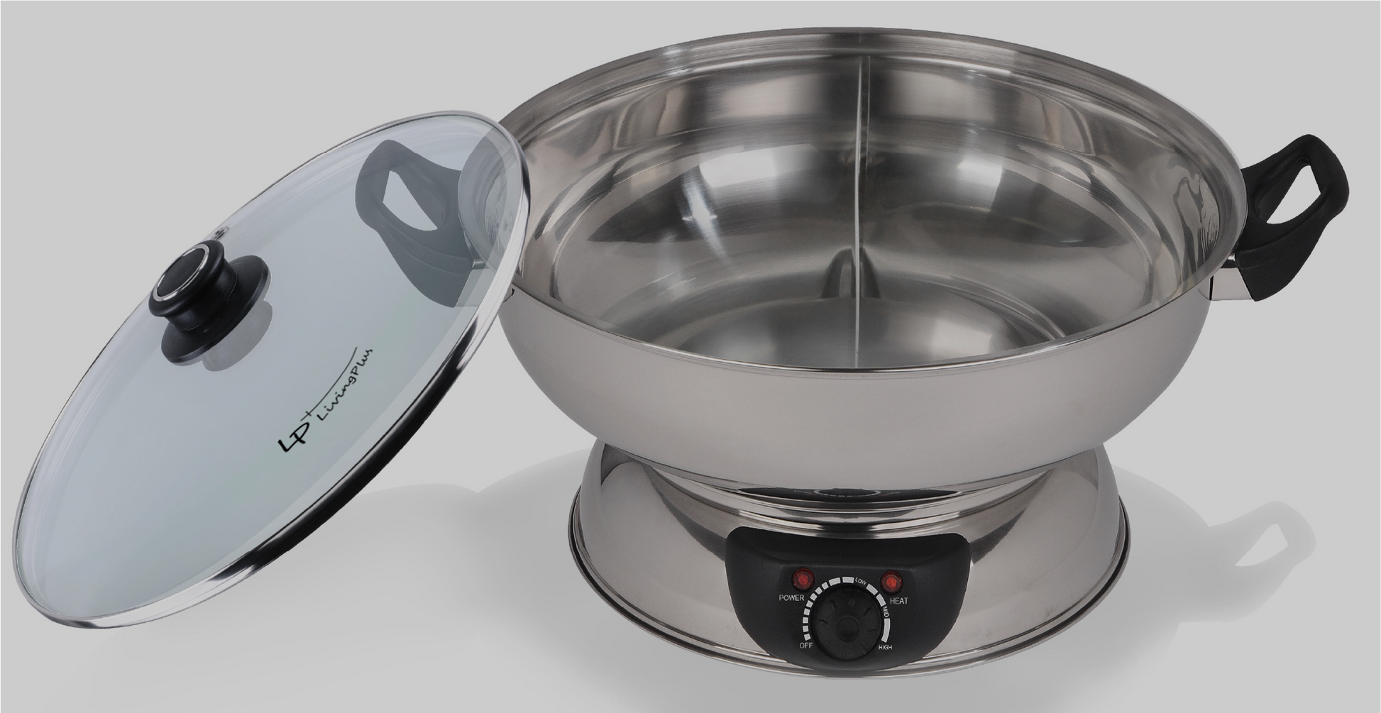  Shabu Shabu Hot Pot, Electric Mongolian Hot Pot With Divider:  Electric Cookers: Home & Kitchen