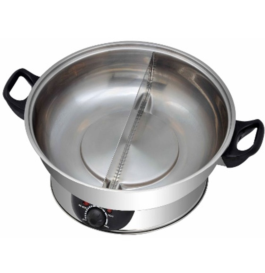 Austric Electric Shabu Shabu Hot Pot, 304 Stainless Steel Hot Pot with  Divider Electric pot with Tempered Glass Lid for Party, Family Gathering,5L  large capacitySilver Shabu Lift