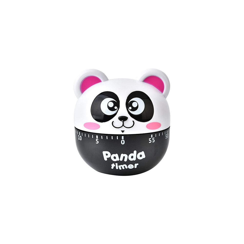 Cartoon Timer Cute Mechanical Timer Alarm for Home and Kitchen, Cooking, Baking, 60 Minutes,2.7inch (Panda)