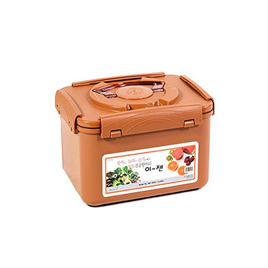 Ejen, E-jen, Kimchi Container, Fermentation Container, Brown, Korean, No smell, Container, Kitchen, Cookware, Perfeckitchenco, Pickled, dishwasher safe, freezer safe, microwave safe, Kimchi, 5.2L, Brown, Mud