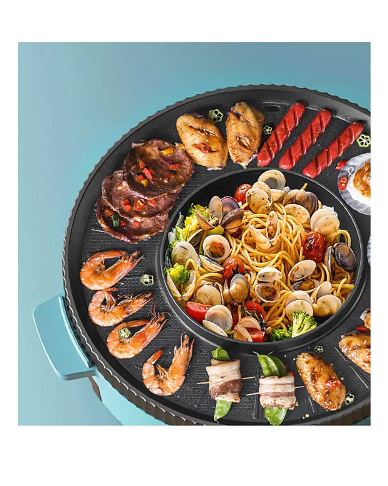 LP LIVING PLUS 2 in 1 Electric Grill & Hotpot, Dual Temperature, Non S –  PerfectKitchenCo