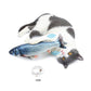 PawfectPals Interactive Touch Sensitive Fish Toy with Catnip (Silver)