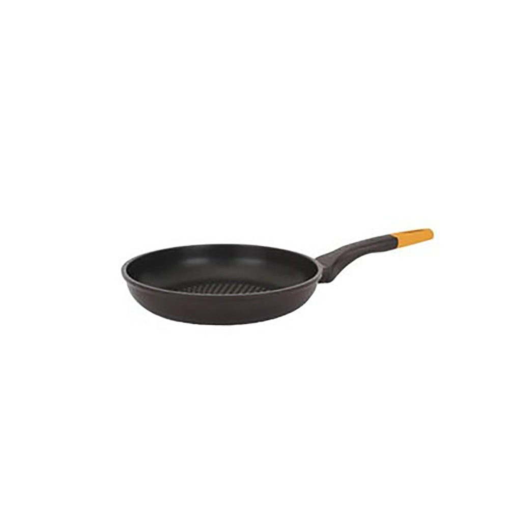 Harmless Diamond Nonstick Coating, Environmental Friendly Titanium Coating, Extreme reinforced scratch-resistant, Excellent Thermal Conductivity, Easy to Clean/ Zero PFOA, Perfectkitchenco, Cookware, Frying Pan, Black, Yellow, 