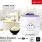 LP LIVING PLUS Electric Rice Cooker, Non stick, One Touch Button, with Steamer Tray, Measuring Cup and Rice Spoon (1.0L)