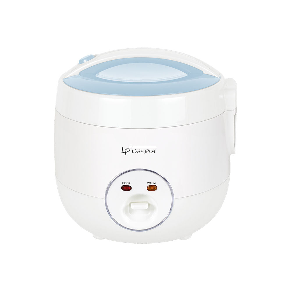 LP LIVING PLUS Electric Rice Cooker, Non stick, One Touch Button, with Steamer Tray, Measuring Cup and Rice Spoon (1.2L)
